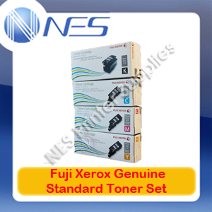 Fuji Xerox Genuine Standard Yield (x4) Toner Set for CM115w/CM225fw/CP115w/CP116w/CP225w